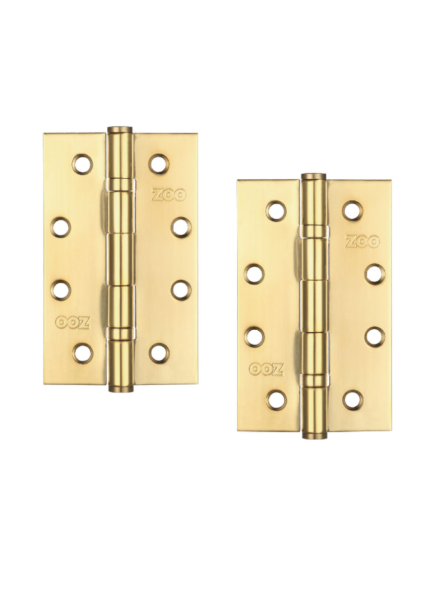 Zoo Hardware ZHSS63PVD Slim Knuckle Bearing Hinge Stainless Steel - Grade 201 - 102 x 63 x 2.5mm Pvd