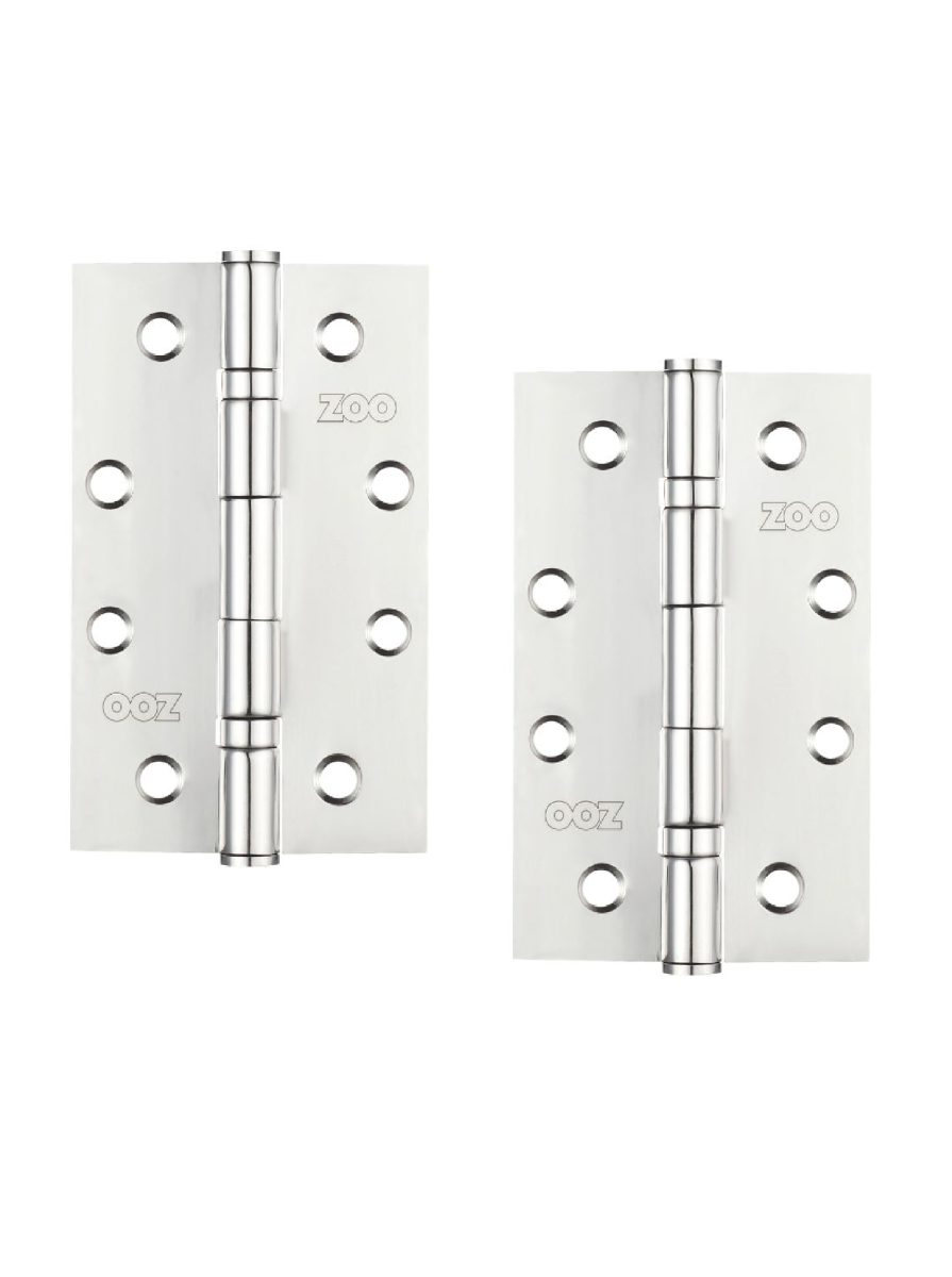 Zoo Hardware ZHSS63S Slim Knuckle Bearing Hinge Stainless Steel - Grade 201 - 102 x 63 x 2.5mm Satin Stainless