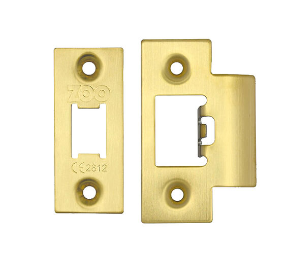 Zoo Hardware ZLAP01-PVDSB Spare Sq.Acc Pk for Heavy Duty Tubular Latch - PVD Satin Brass