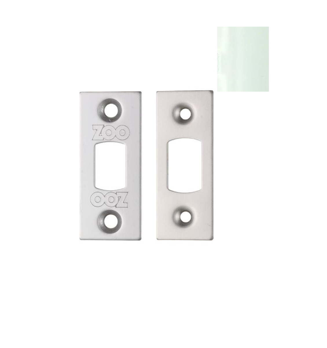 Zoo Hardware ZLAP02-PCW Spare Sq.Acc Pk for Heavy Duty Tubular Deadbolts - Powder Coated White
