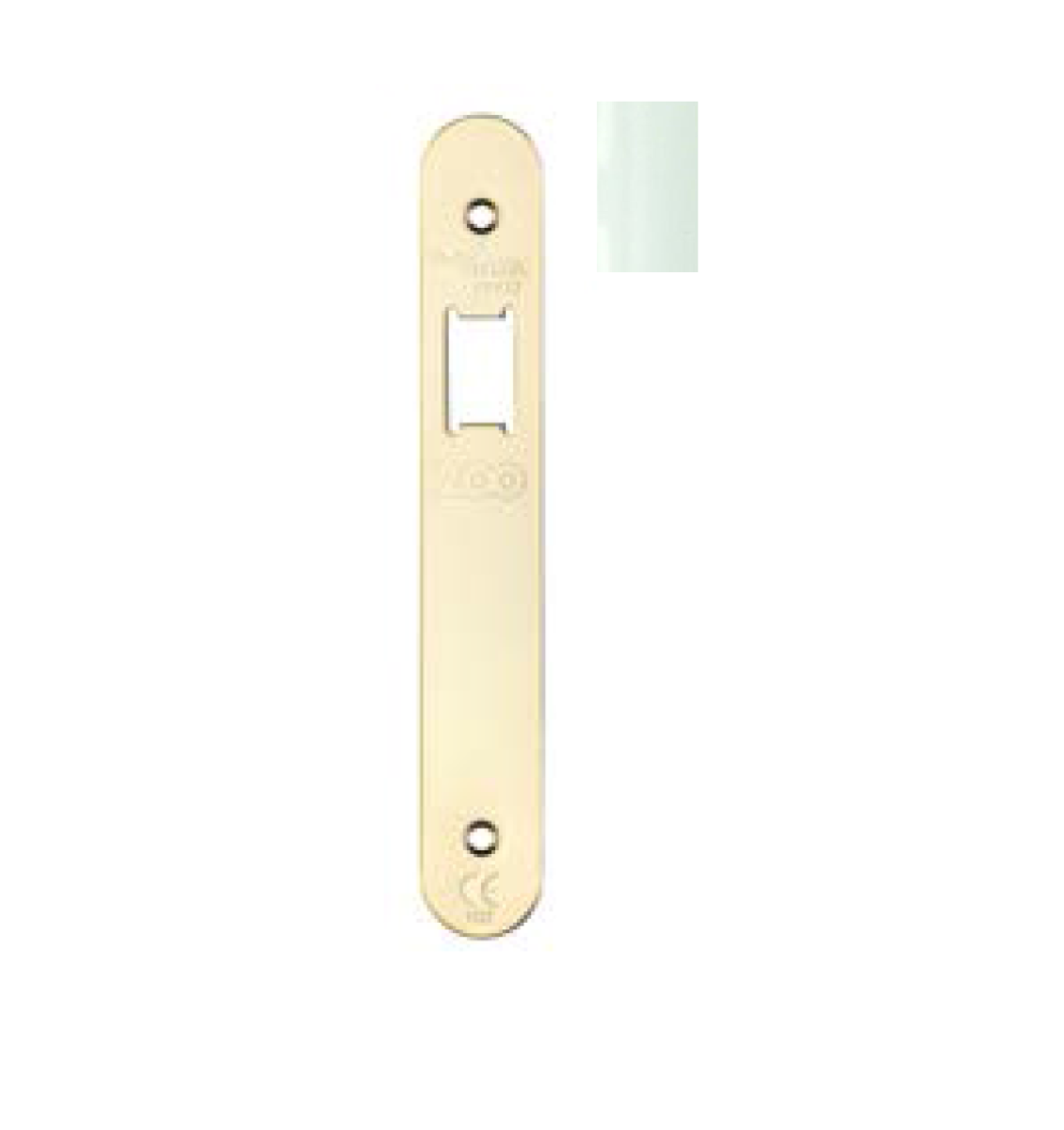 Zoo Hardware ZLAP12R-PCW Spare Radius Acc Pk for UK Upright Latch - Contains Forend, Strike & Screws - Powder Coated White