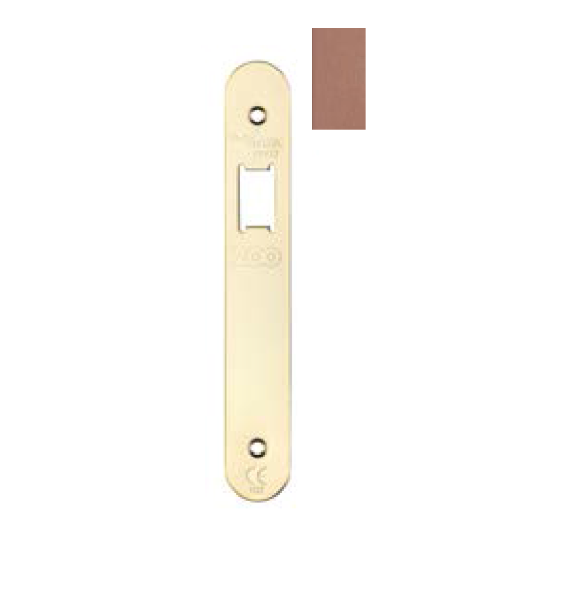 Zoo Hardware ZLAP12R-PVDBZ Spare Radius Acc Pk for UK Upright Latch - Contains Forend, Strike & Screws - PVD Bronze