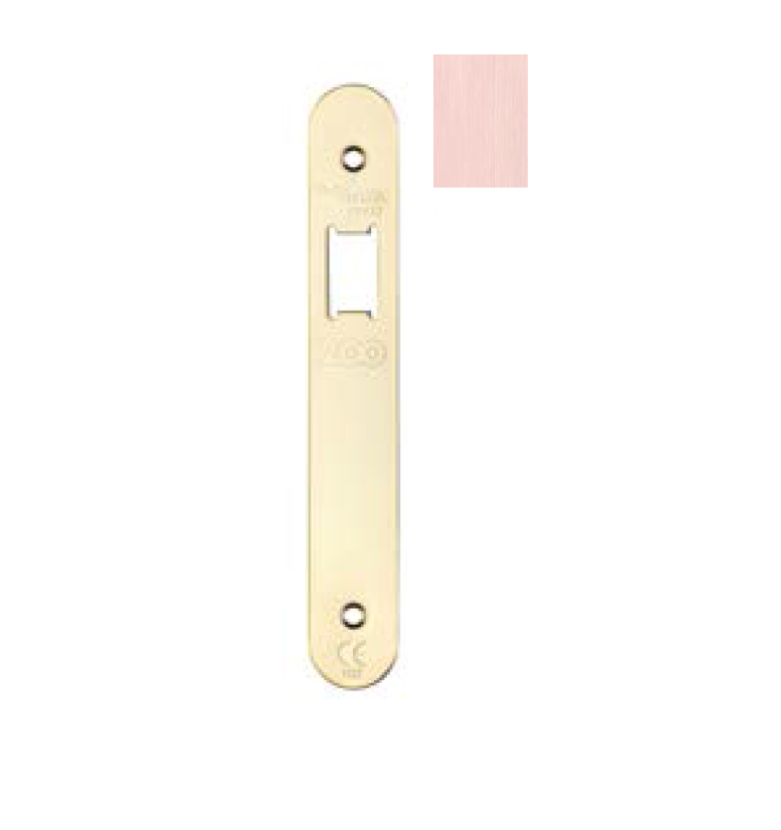 Zoo Hardware ZLAP12R-TRG Spare Radius Acc Pk for UK Upright Latch - Contains Forend, Strike & Screws - Tuscan Rose Gold