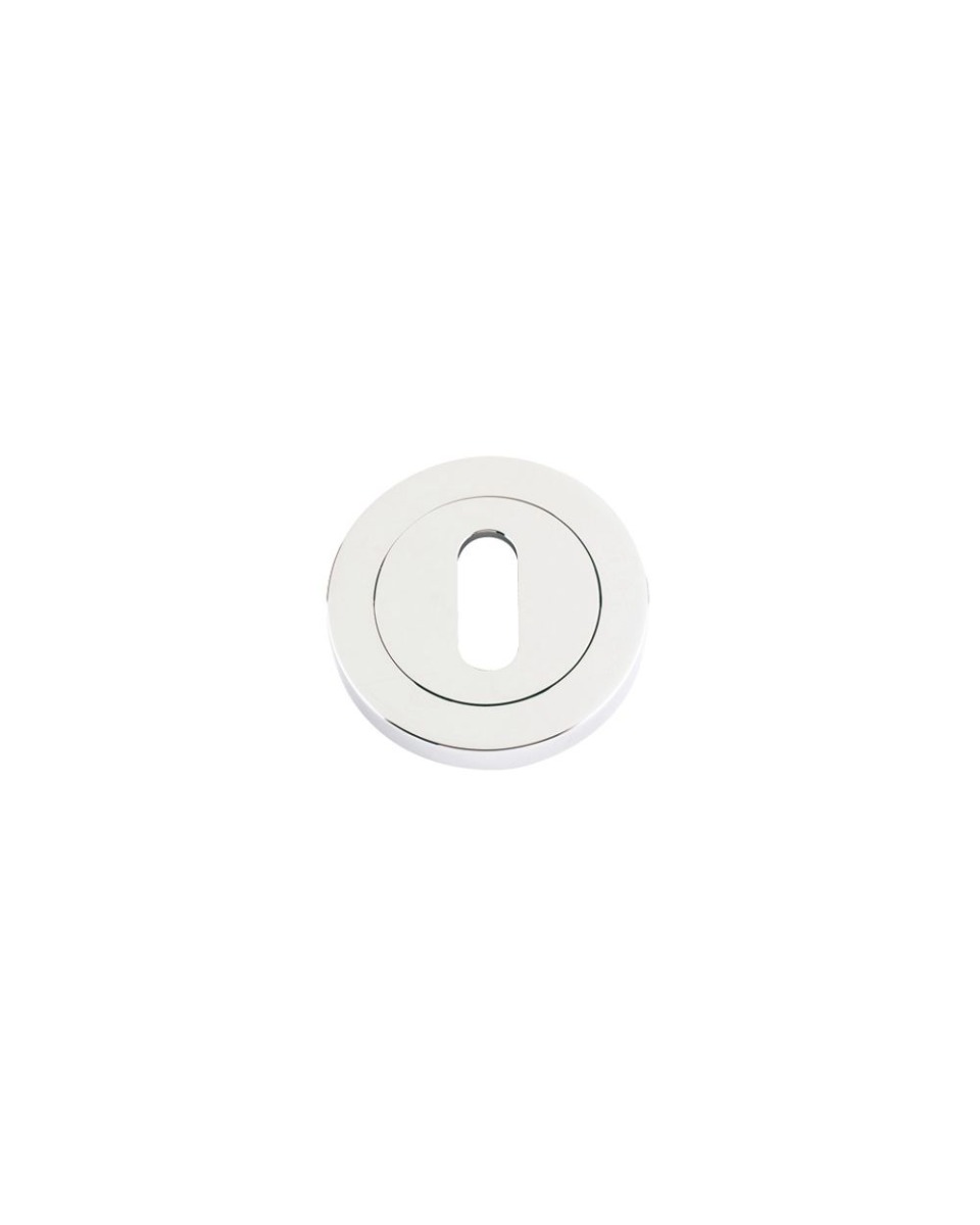 ZOO HARDWARE ZPZ002PN Standard Profile Escutcheon 50mm dia Polished Nickel