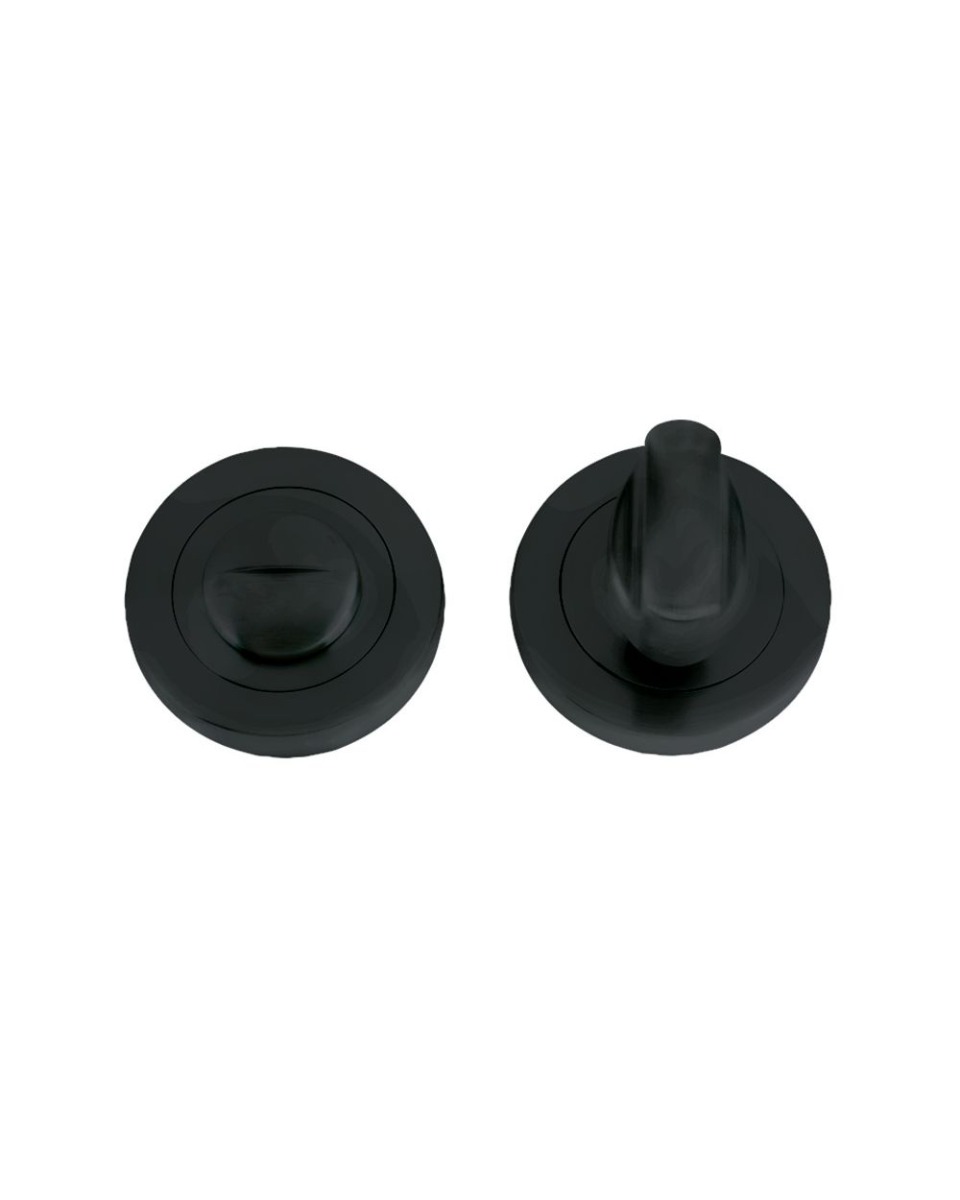 Zoo Hardware ZPZ004-OMB Turn and Release with Escutcheon (50mm Dia.) Matt Black