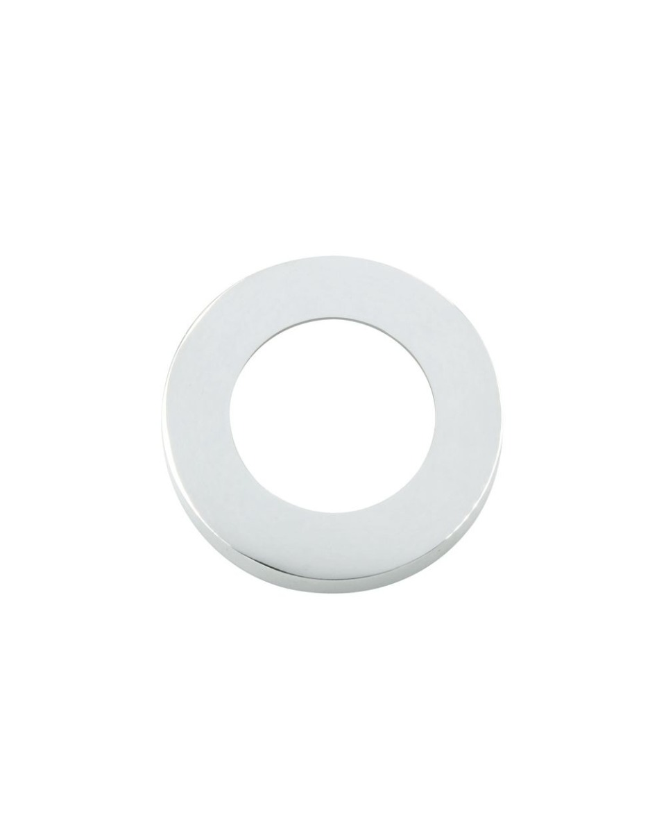 Zoo Hardware ZPZSRCP Spare ZPZ Screw On Outer Roses - 2x Covers Only Polished Chrome