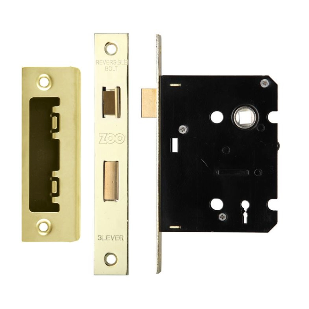 Zoo Hardware ZSC376PVD 3 Lever Sashlock 3