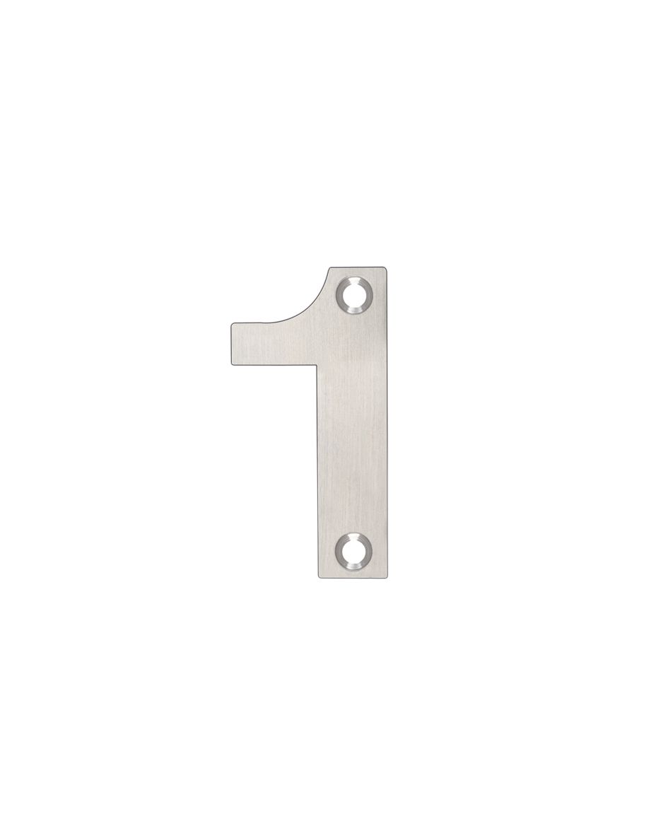 Zoo Hardware ZSN01SS Numerals - No 1 - 50mm Satin Stainless