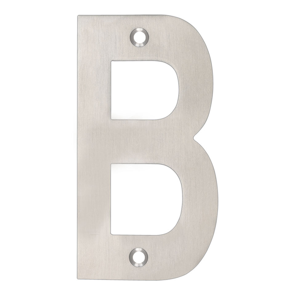 Zoo Hardware ZSNBSS Door Letter - B - 102mm Satin Stainless