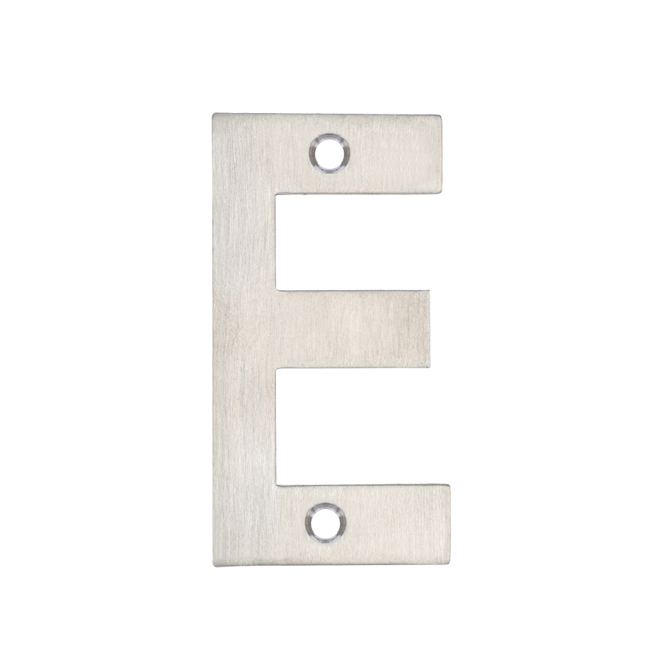 Zoo Hardware ZSNESS75 Door Letter - E - 75mm Satin Stainless