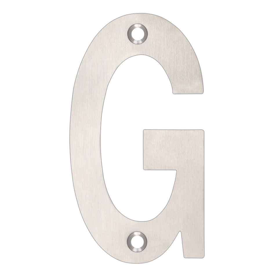 Zoo Hardware ZSNGSS Door Letter - G - 102mm Satin Stainless