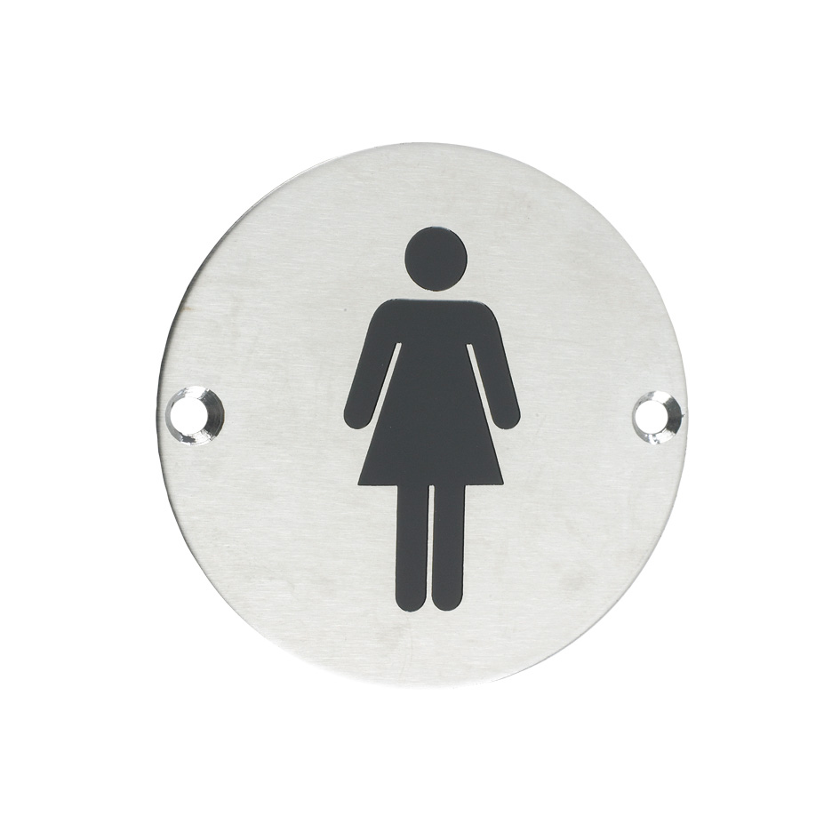 Zoo Hardware ZSS02SS Sex Symbol - Female - 76mm dia Satin Stainless