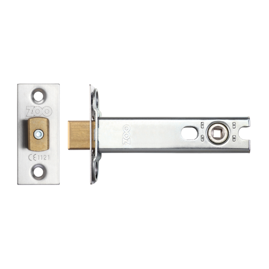 Zoo Hardware ZTDA102 Heavy Duty Tubular Deadbolt 102mm - c/w SSS forends Satin Stainless