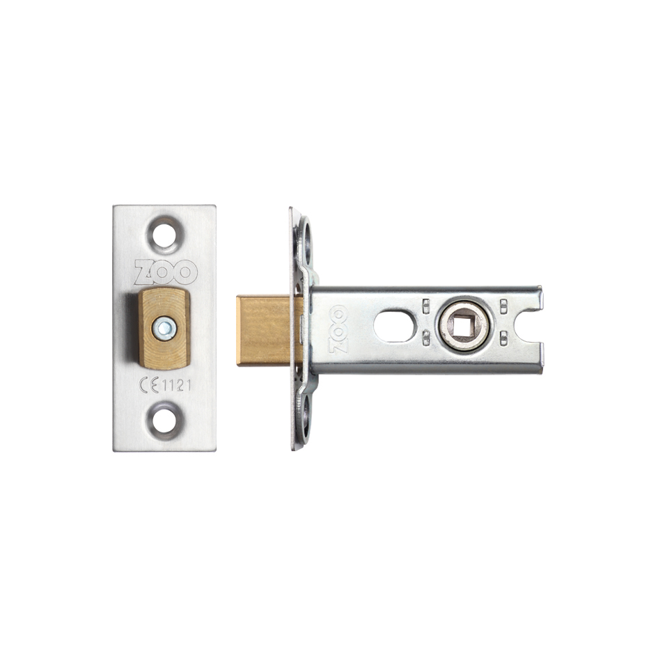 Zoo Hardware ZTDA64 Heavy Duty Tubular Deadbolt 64mm - c/w SSS forends Satin Stainless