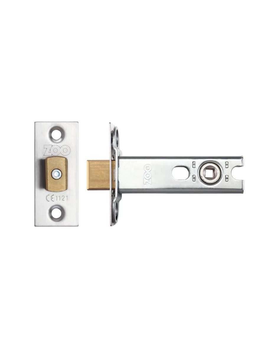 Zoo Hardware ZTDA76 Heavy Duty Tubular Deadbolt 76mm - c/w SSS Forend Satin Stainless