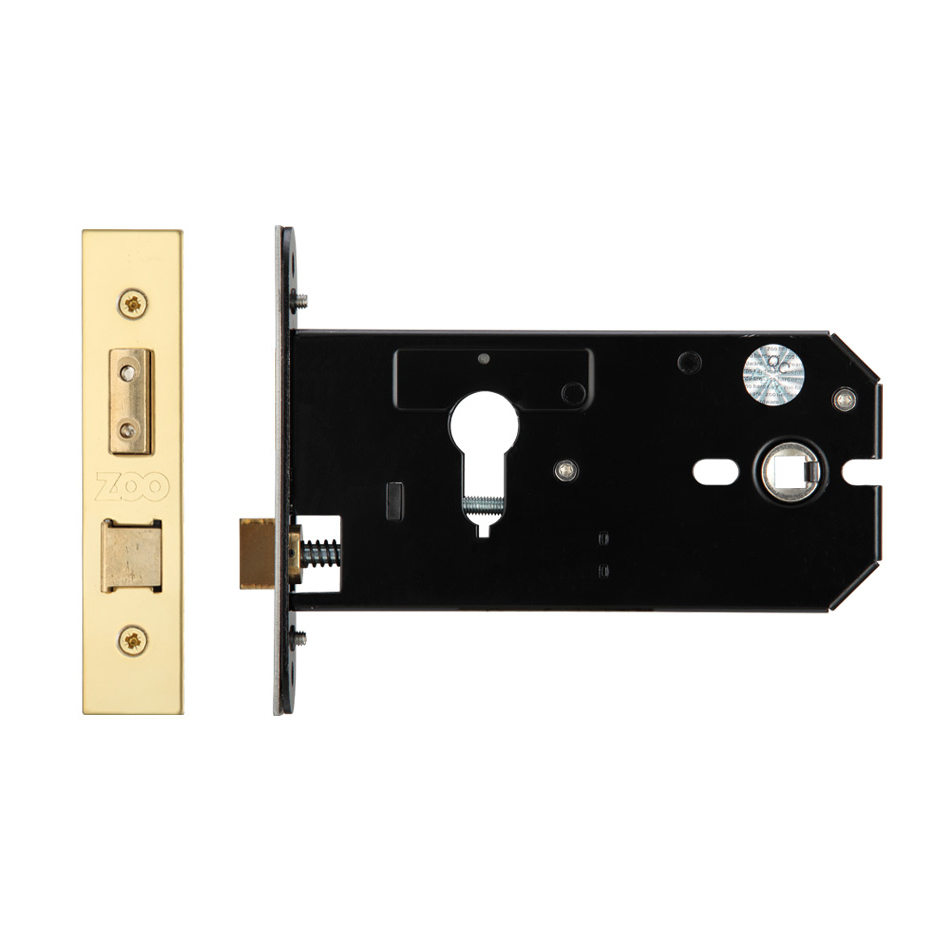 Zoo Hardware ZUKH152EPPVD Horizontal Lock - 152mm Euro Profile Pvd
