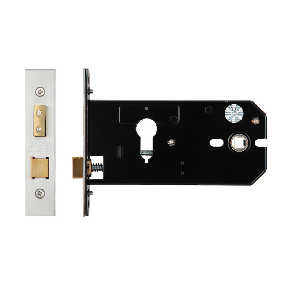 Zoo Hardware ZUKH152EPSS Horizontal Lock - 152mm Euro Profile Satin Stainless